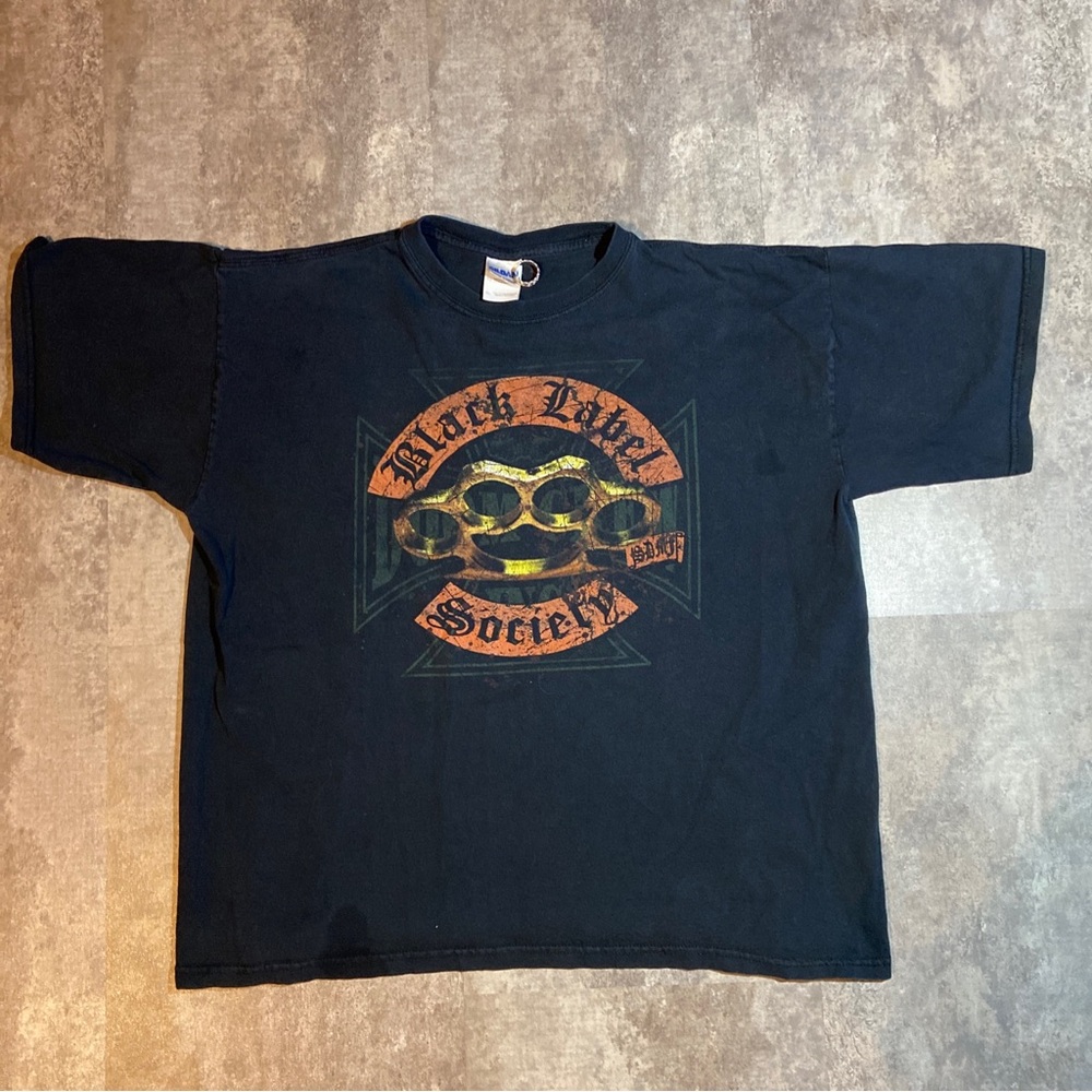 VTG Y2K Black Label Society SDMF T-shirt Brass Knuckles Sz. XL Black Rare